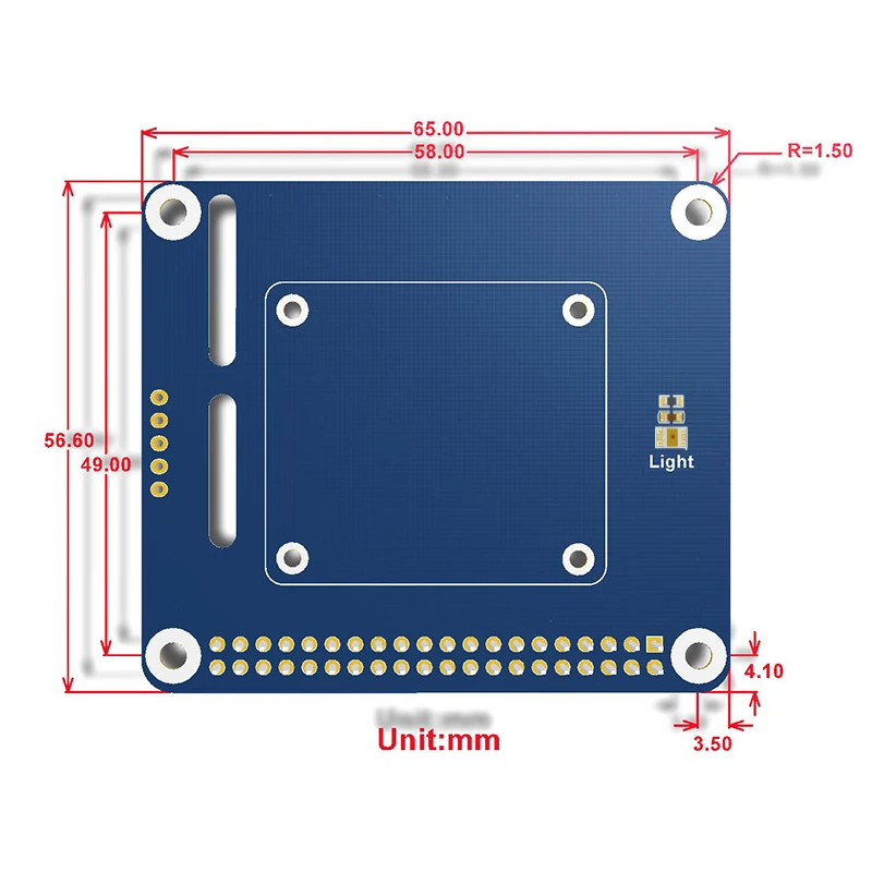 Raspberry Pi 2-DOF Pan-Tilt HAT Light Intensity Sensing I2C Interface PCA9685 PWM Chip TSL2581 Light Sensor for RPI Robot Kit