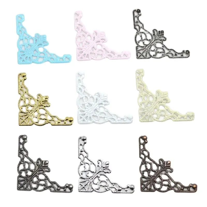 36pcs 35mm iron corner for Jewelry Box Chest Gift Wine Wooden Case Book Scrapbook Photo Album Corner Decorative Protector