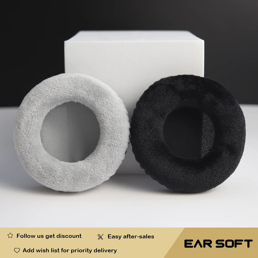 

Earsoft Replacement Cushions for JVC HA-MR55X Headphones Cushion Velvet Ear Pads Headset Cover Earmuff Sleeve