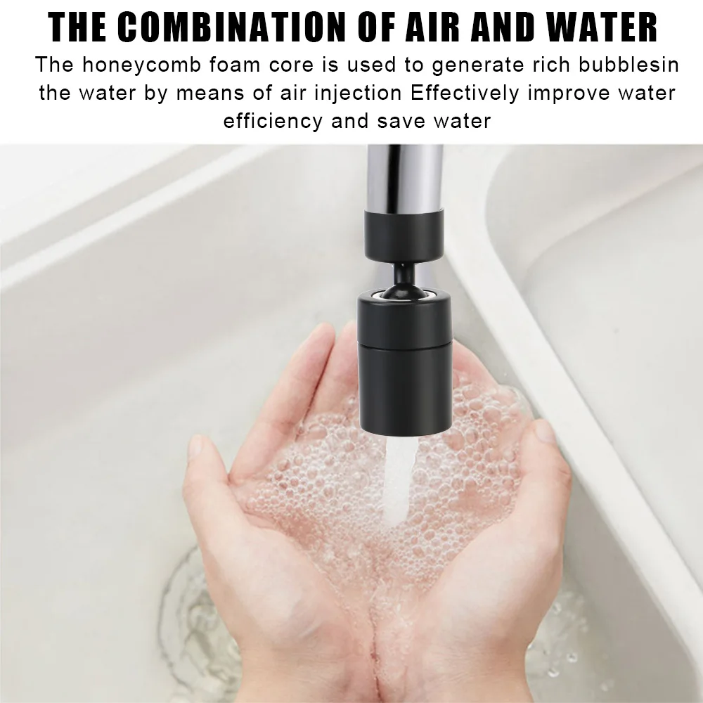 360° Rotatable Swivel Faucet Aerator Kitchen Sink Sprayer Attachment Water Saving Nozzle Sprayer Anti Splash Faucet Sprinkler