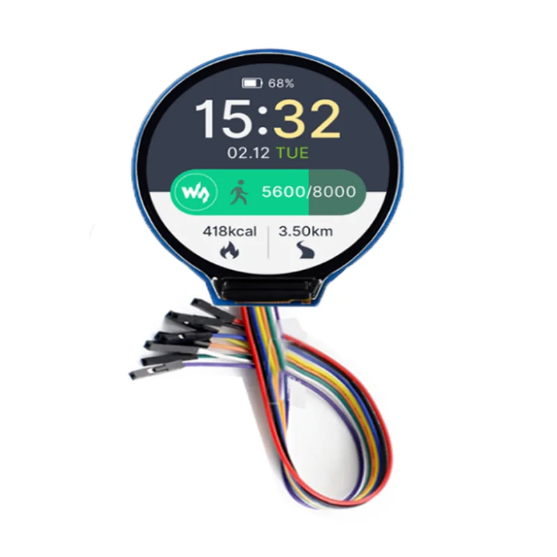 

1.28inch Round LCD Display Module, 240×240, 65K RGB