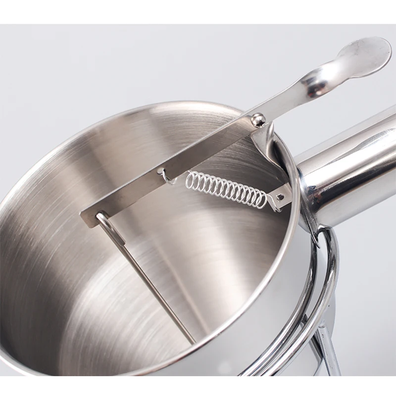 Octopus ขนาดเล็กลูกสแตนเลสช่องใส่ชั้นวางกรวย Batter ชุดเครื่องมือ Liquid Separation ปลาแนวตั้งลูกมือถือ