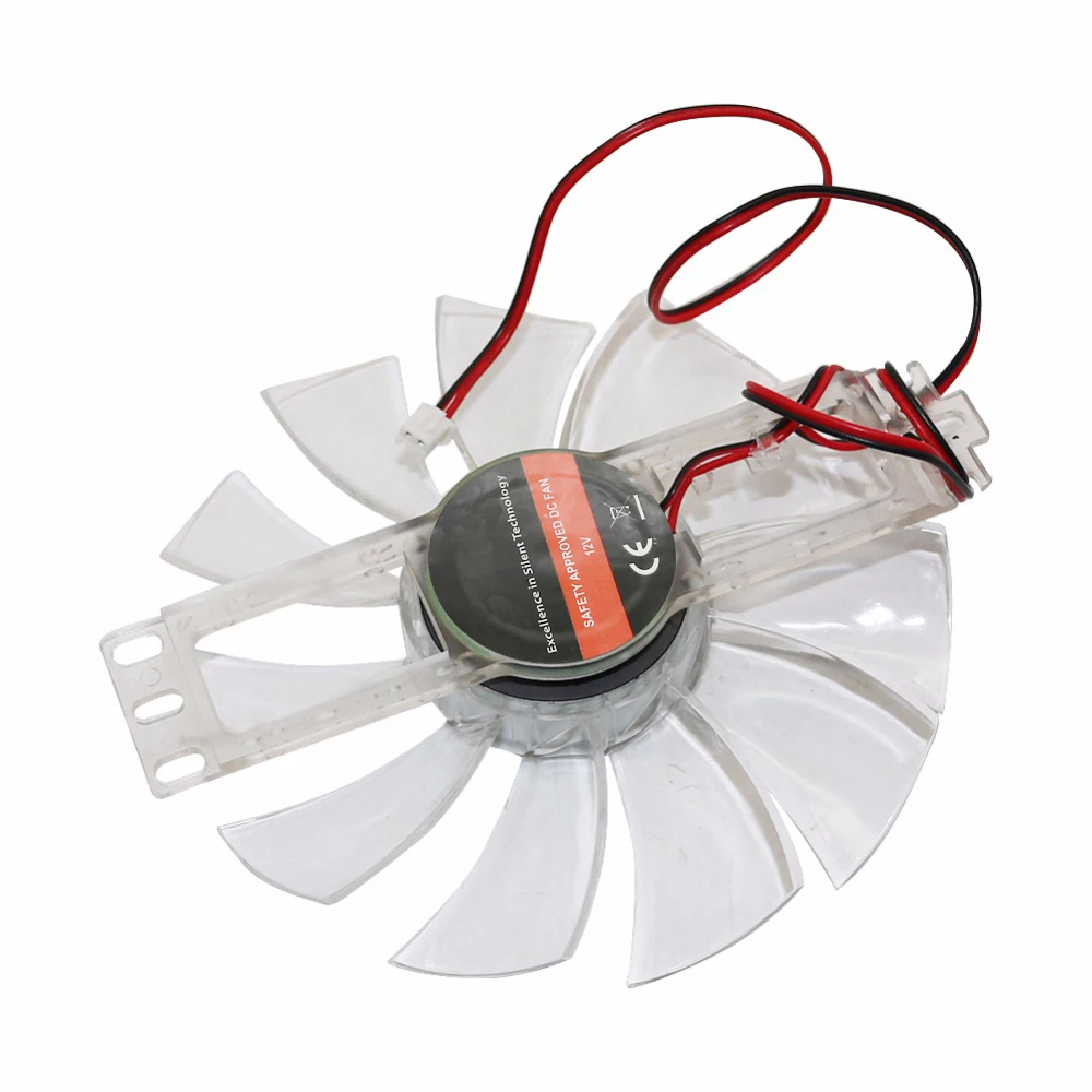 DC 12V 0.35A/0.32A Brushless Fan 11 Leaves Plastic Transparent Color Chicken Incubator Accessories Cooling Fan Plastic 1 Pc
