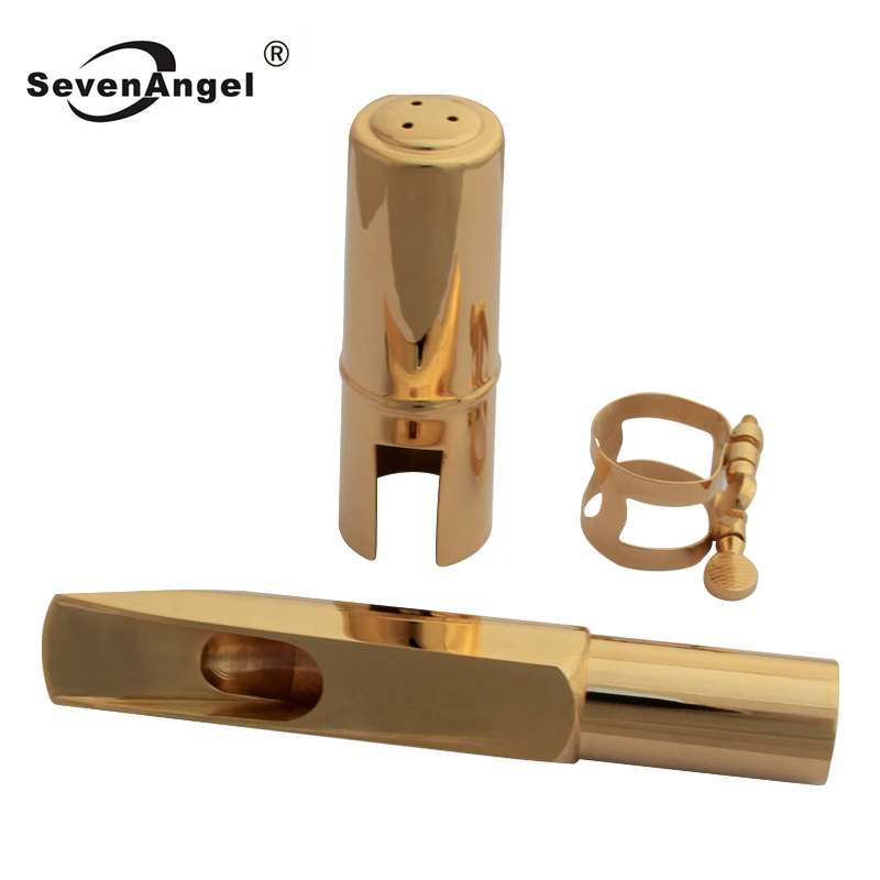 

High Quality Gold-plated Brass E Flat Baritone Saxophone Mouthpiece Size 5-9 Professional Saxophone Accessories