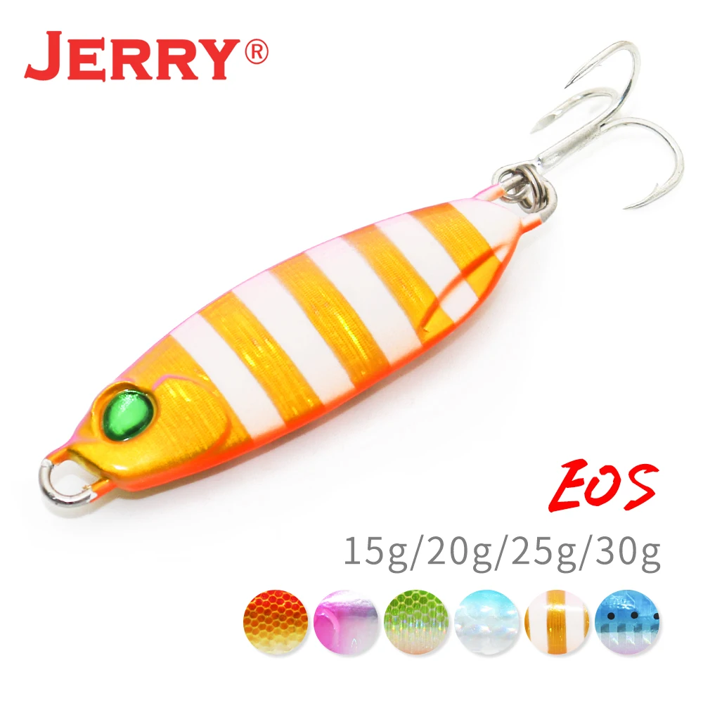 

Jerry EOS Metal Cast Jig Spoon 15G 20G 25G 30G Shore Casting Jigging Fish Sea Bass Fishing Lure Artificial Bait Tackle