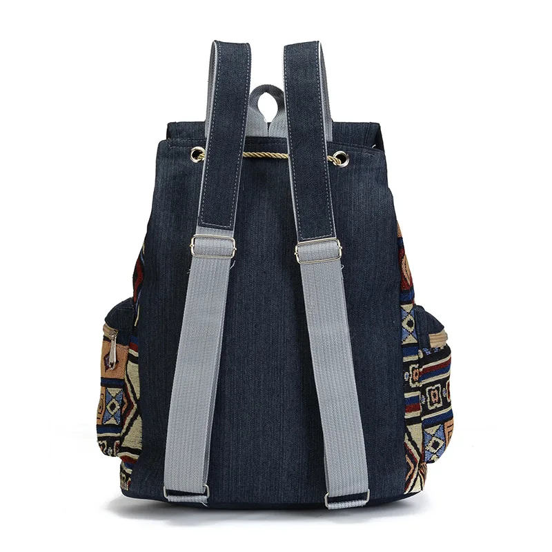 Bohemian Backpack Schoolbag Rugzak Back Pack Bag Pack Rucksack Ethnic Backpacks High Quality Women Canvas Vintage Backpack