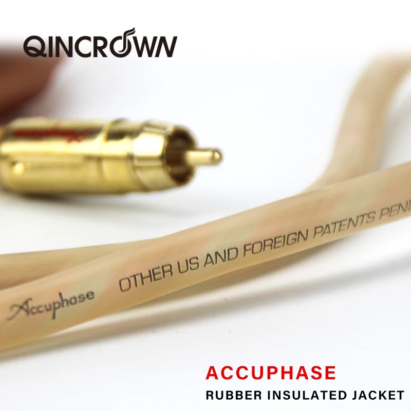 Par Doble Oro rca Cable de Audio 2RCA a 2RCA enchufe de Audio reproductor de CD de alta fidelidad conecta amplificador a cable de altavoz