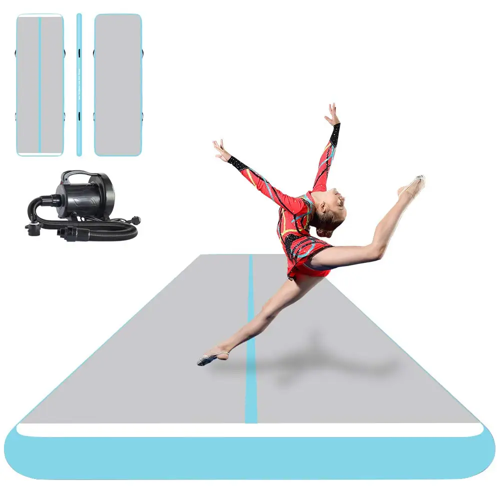 

Free Shipping Inflatable Gymnastics Air Track 10x2x0.2m Tumbling Mats with Pump Tumble Track Air Mat for Gymnastics Training