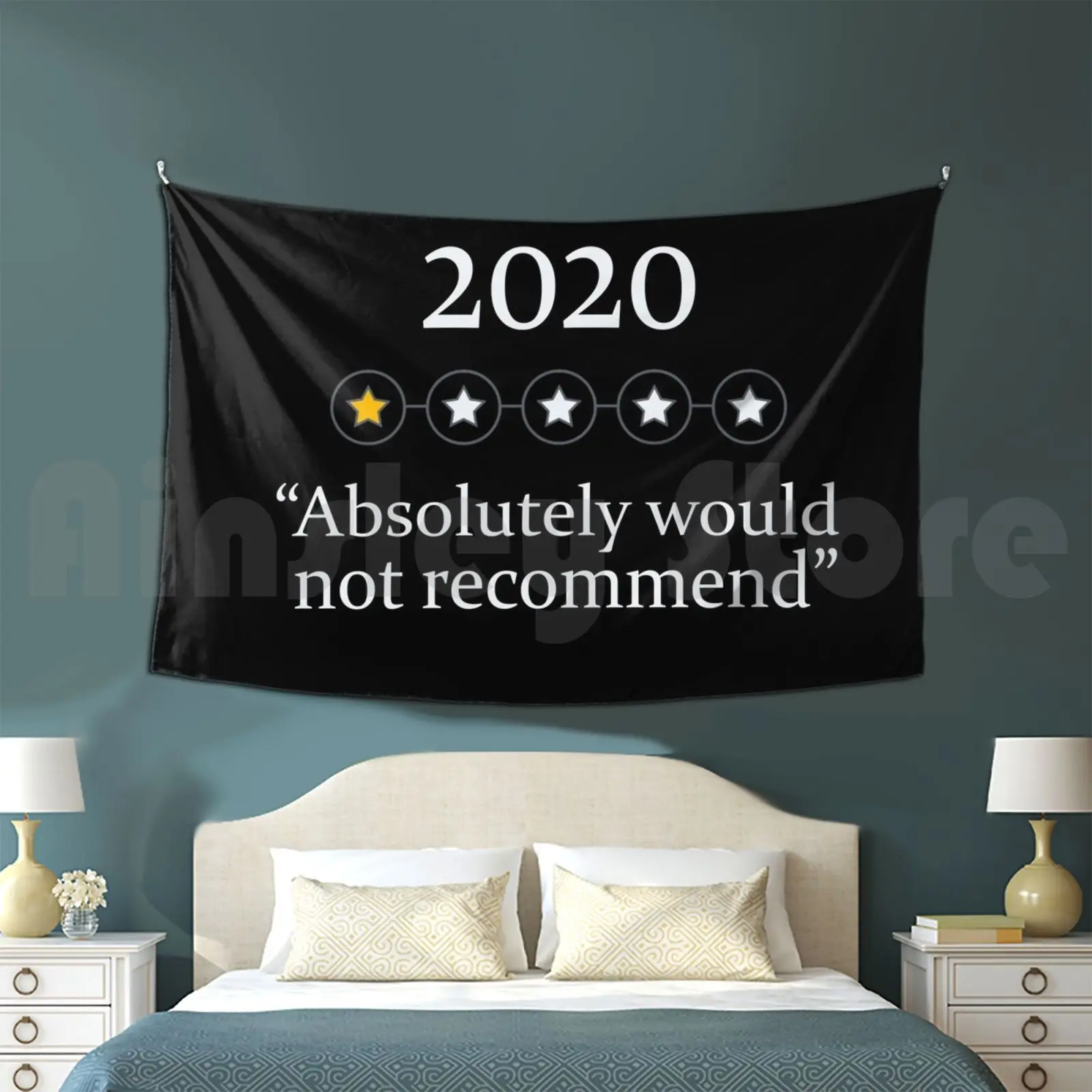 2020 Absolutely Would Not Recommend-2020 Would Not Recommend-Five Stars , 5 Stars Tapestry Living Room Bedroom