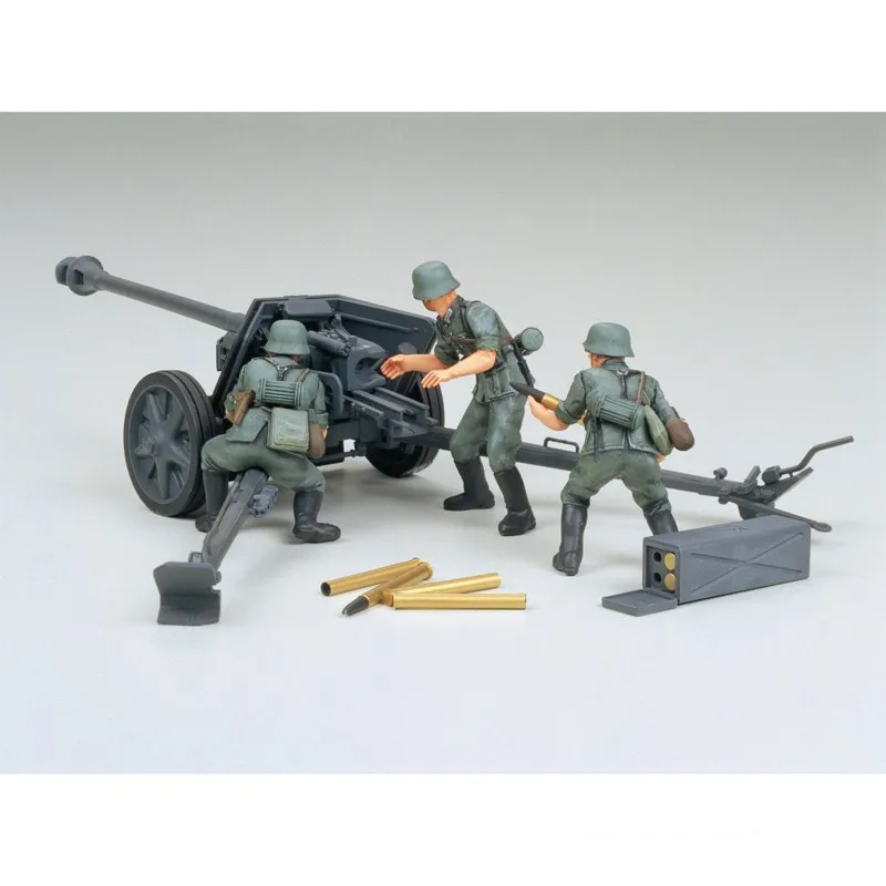 Tamiya plastic assembly model 1/35 German PAK 40 75mm anti-tank gun (including soldiers) adult collection DIY model kit 35047