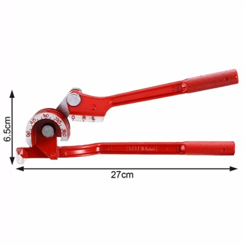 Instrukcja giętarka do rur 6/8/10mm klimatyzator miedzi aluminium rura ręczna narzędzia do gięcia maszyna do krotnie 180 stopień kolor losowo