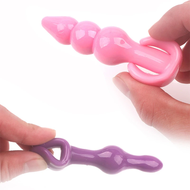 3Pcs/Set Comfortable Silicone Dildo Anal Plug Bead Butt Plug Anus Erotic No Vibrator Sex Toys For Women Women Gode Adult Games