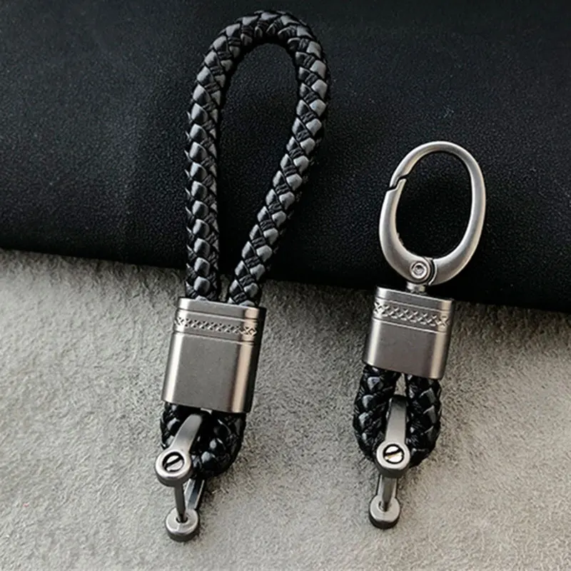 Car Keyring Leather Horseshoe Buckle for Bmw Keychain Car Key Rings Key Chain for Audi Keychain for Mini Cooper for Renault Key