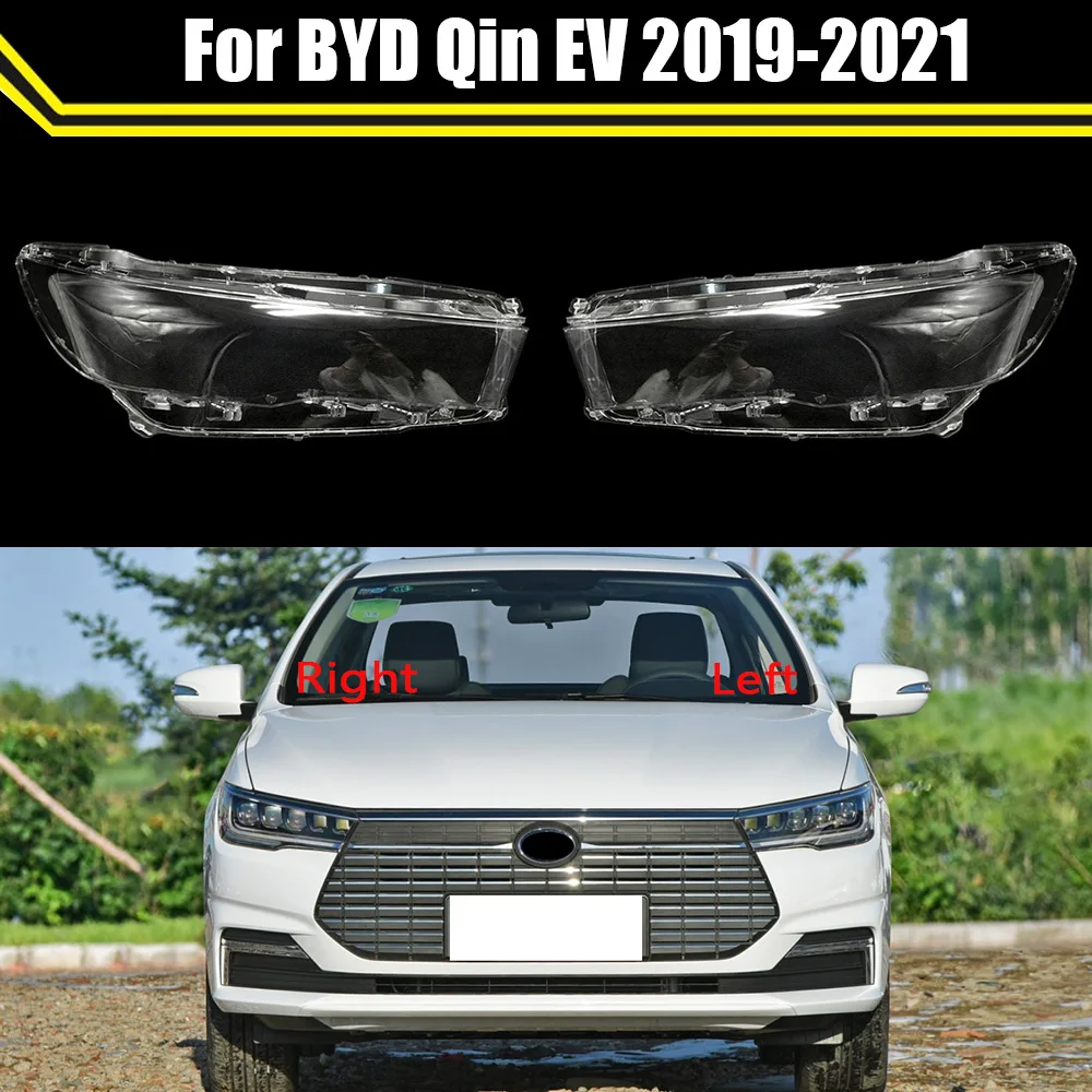 

Car Front Headlight Glass Headlamp Transparent Head Light Lampshade Lamp Shell Auto Lens Cover Masks For BYD Qin EV 2019~2021