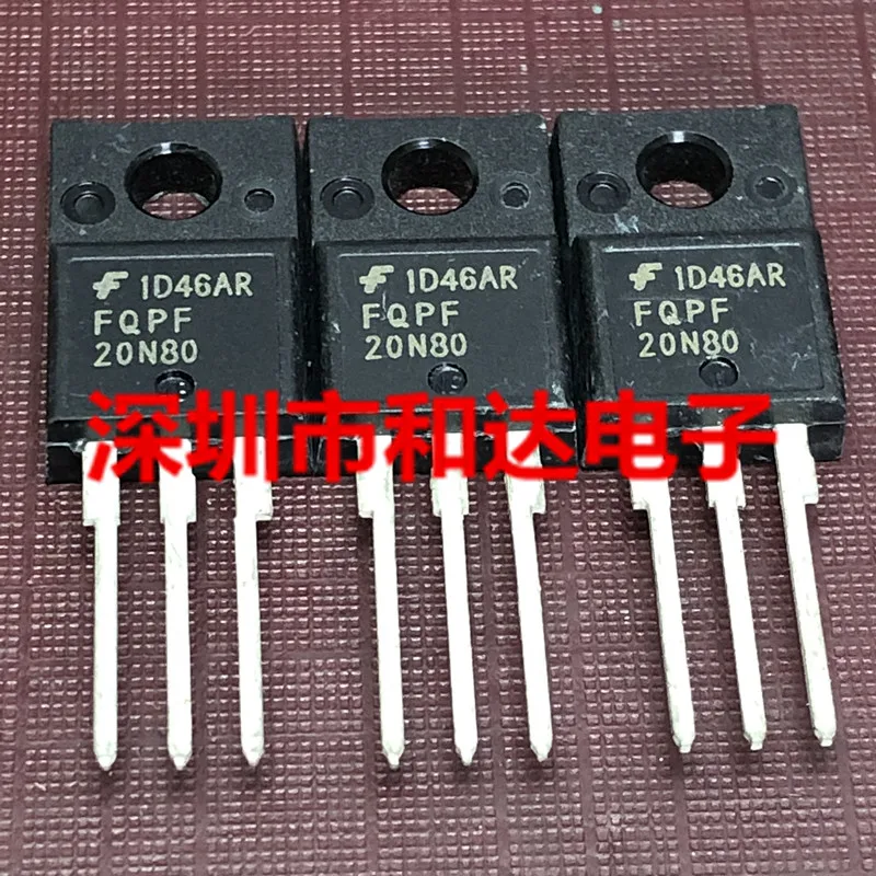 10шт FQPF20N80 TO-220F 800В 20А