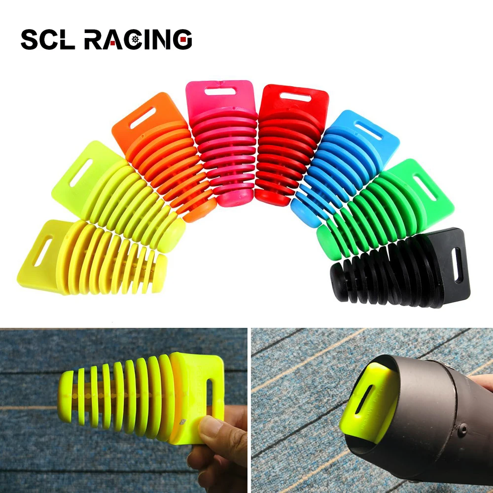 SCL Racing New 1PC Motorcycle Exhaust Pipe PVC Plug Muffler Wash Plug Pipe Protector Motocross Tailpipe Removable Plug