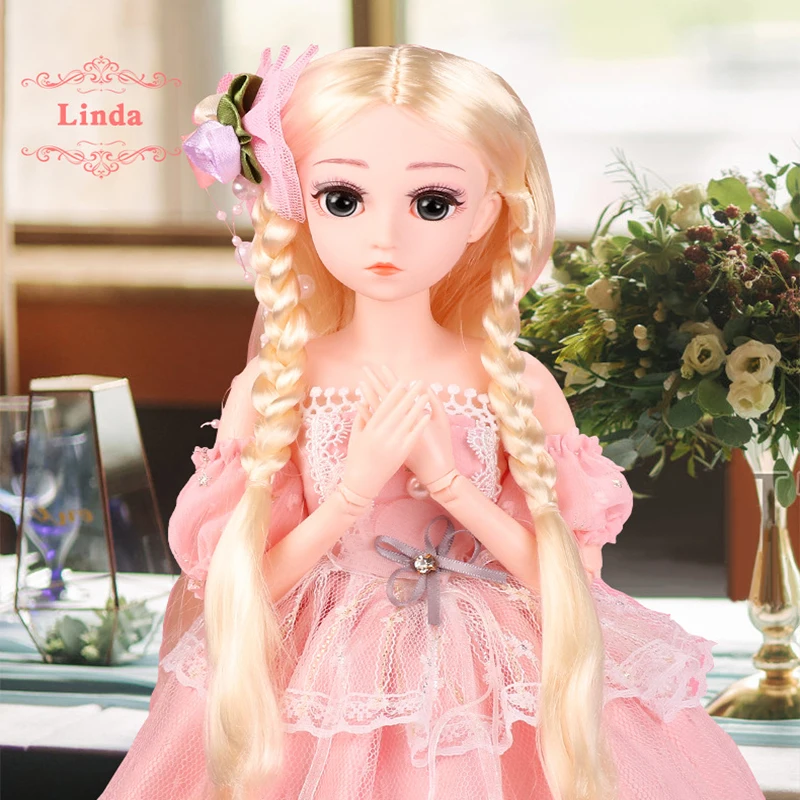 45cm BJD Doll School Suit Dress Toys 22 Movable Jointed Dolls Beauty Princess Toys Make Up Brown Eyes BJD DIY Toy Gift for Girls