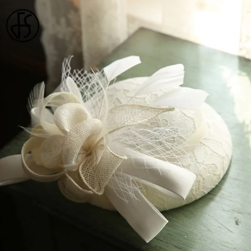 Fascinator Tea Party Hat Flax Feather Headband Clip Women Girls Elegant Black Flax Fascinator Hat Women Royal Ascot Headpiece Flower  main image 3