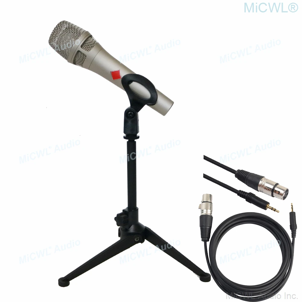 

New Generation KMS105 Pro Studio Condenser Microphone Cardioid Microfone with Tripod XLR To 3.5mm Cable For PC Network Audio