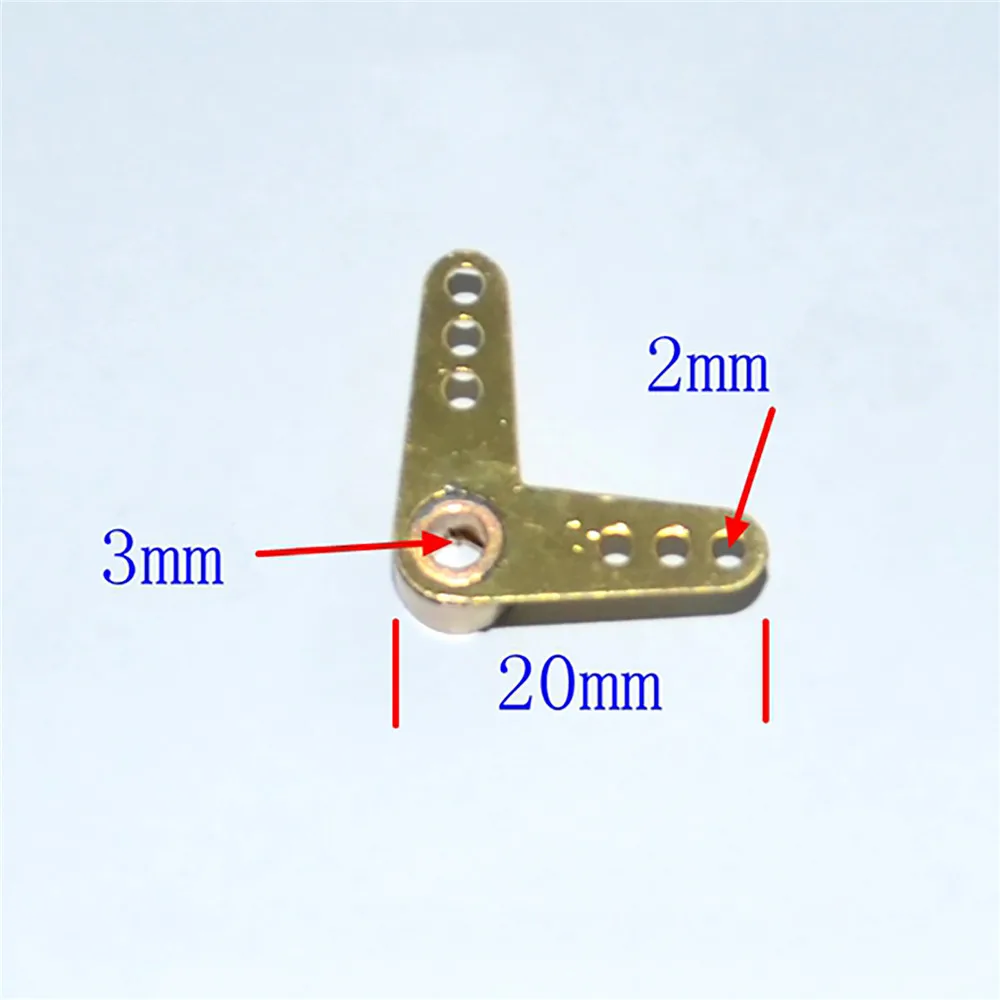 1PCS Blende 3MM Ruder Rocker Arm für Simulation RC Schiff Boot Modell Metall Lenkung Kipphebel Upgrade Kit