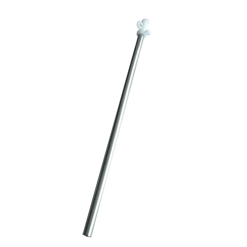Maszt flagowy ze stali nierdzewnej Marine 304, 400 mm, z białą nylonową główką, mocowany do pokładu, do łodzi żaglowych i jachtów.