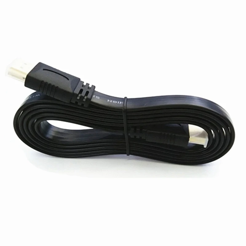 Wysokiej jakości krótki kabel zgodny z HDMI Full HD z obsługą wtyczki 3D z wtyczką męską na męską Płaski kabel do audio-wideo HDTV TV 30 cm 50 cm