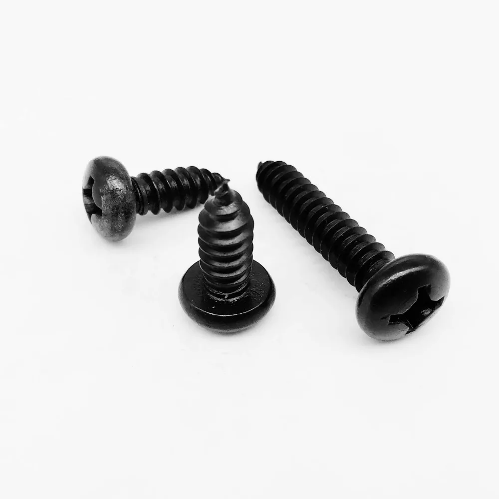 HZYUEGOU M1.4 M1.7 M2 M2.6 M3 M3.5 M4 M5 M6 Schwarze 304 Edelstahl Kreuzschlitz-Phillips-Flachkopf-Selbstschneidende Holzschraube – Detail 4