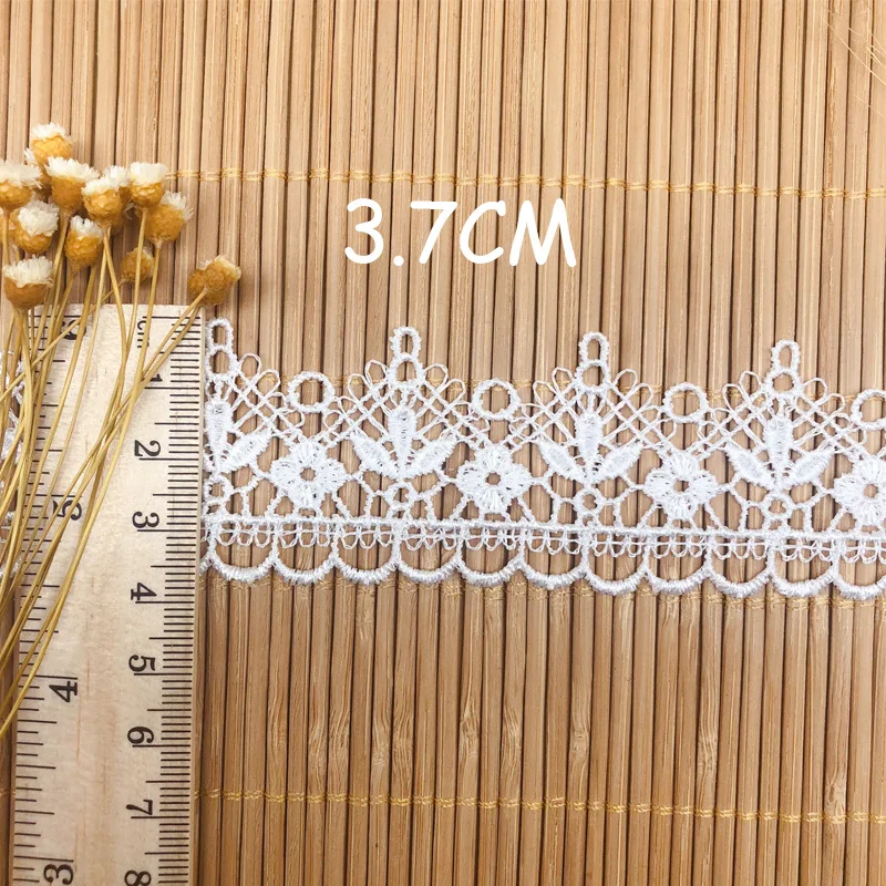 자수 작은 꽃 레이스 원단 DIY 목걸이, 수제 쥬얼리 로리타 스커트, 플리츠 웨딩 의류, 의류 액세서리