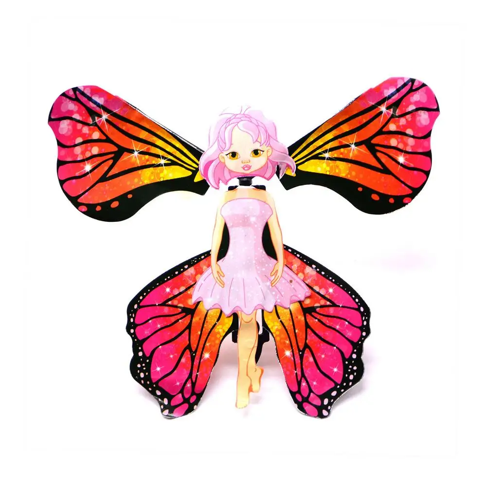 6 Pcs Magic Flying Butterfly Fairy Princess Toys With Wings For Girls Fun Fly Fairy Toy Children\'s Birthday Gift For Girl