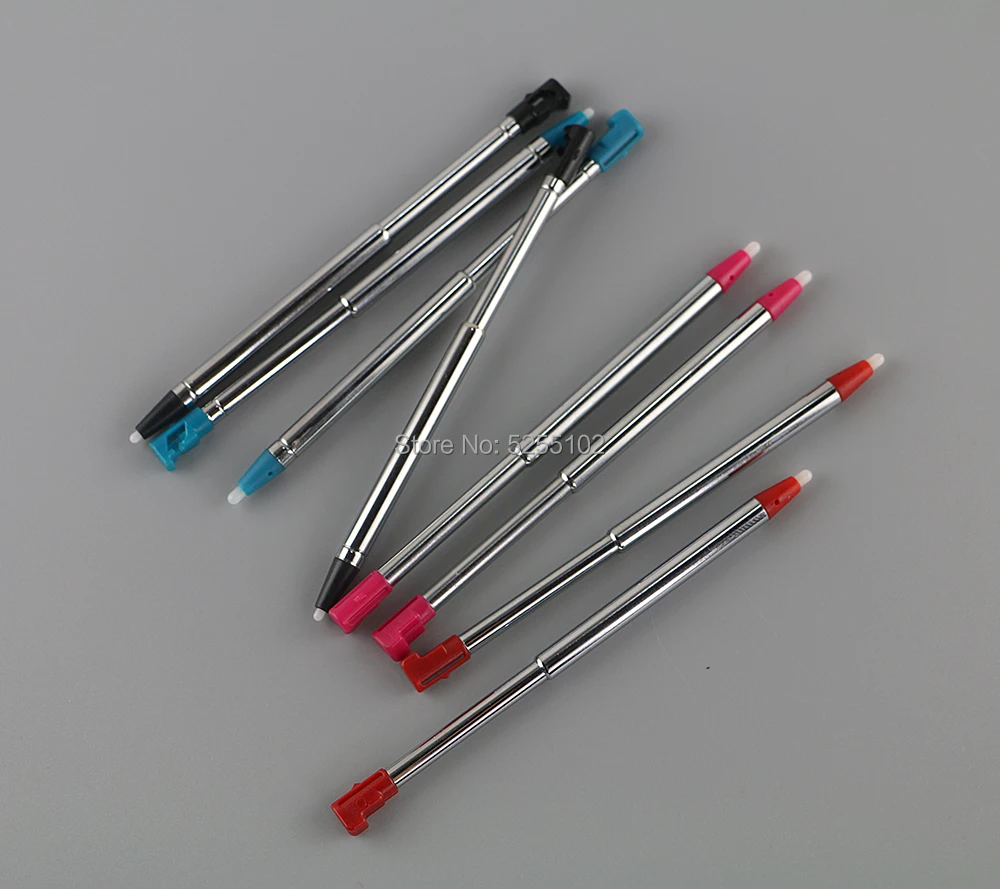 300pcs Replacement Metal Stylus Touch Screen Pen For 3DS Metal Retractable Stylus Touch Pen