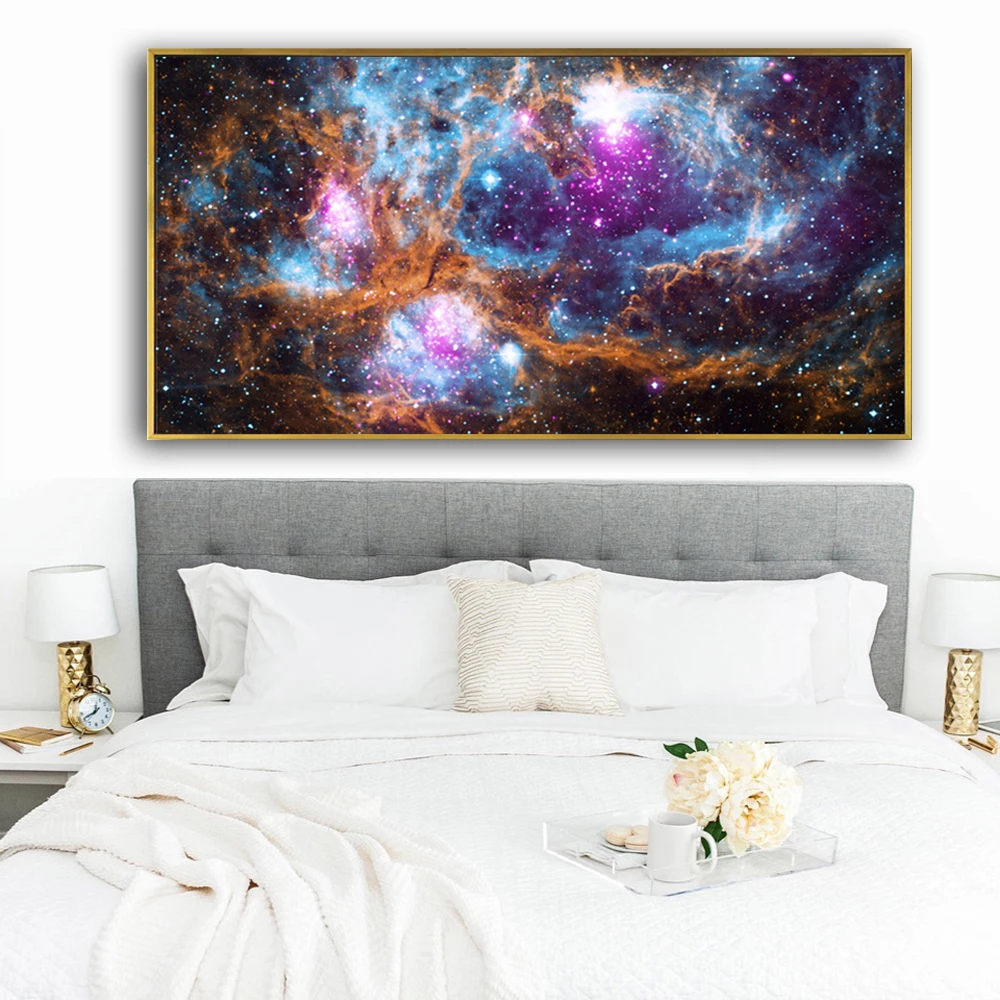 2020 New Year's latest Oil Painting Dazzle colour of sky 100% Hand painted world famous paintings living room Decor 20200418020