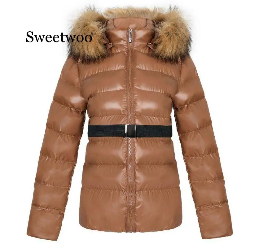 

Women Hooded Outwear Jacket Winter Warm Coats Faux fur Collar Hooded Jacket Tops Solid Jacket