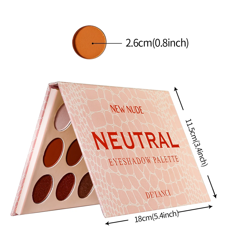 DE\'LANCI Make-up for women Nude Eyeshadow Palette Blush Shiny Eye Shadows Matte 15 Colors Nudes Warm Natural Cosmetics