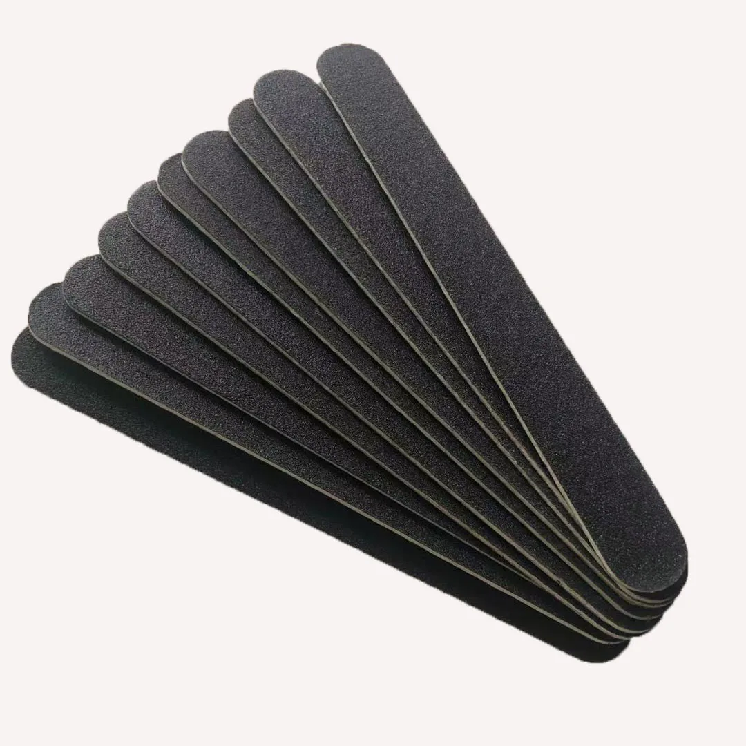 100 pcs  black wood nail file  wood emery board   nail art  tool free shipping  240/240