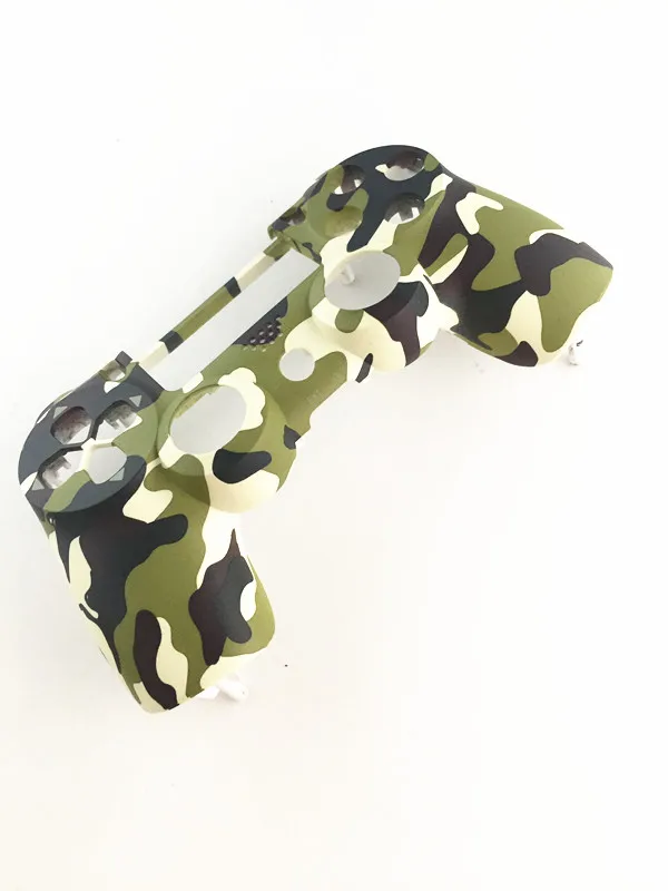 Камуфляжная мягкая сенсорная ручка, передний корпус, крышки на лицевые панели для контроллера PS4 Dualshock 4, геймпад, JDM-001, JDM-011, JDM-020