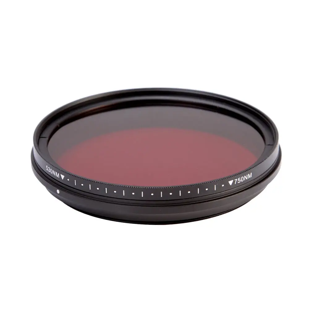 Adjustable Infrared IR Filter Pass Infra-Red 530nm to 750nm 590nm 680nm 720nm