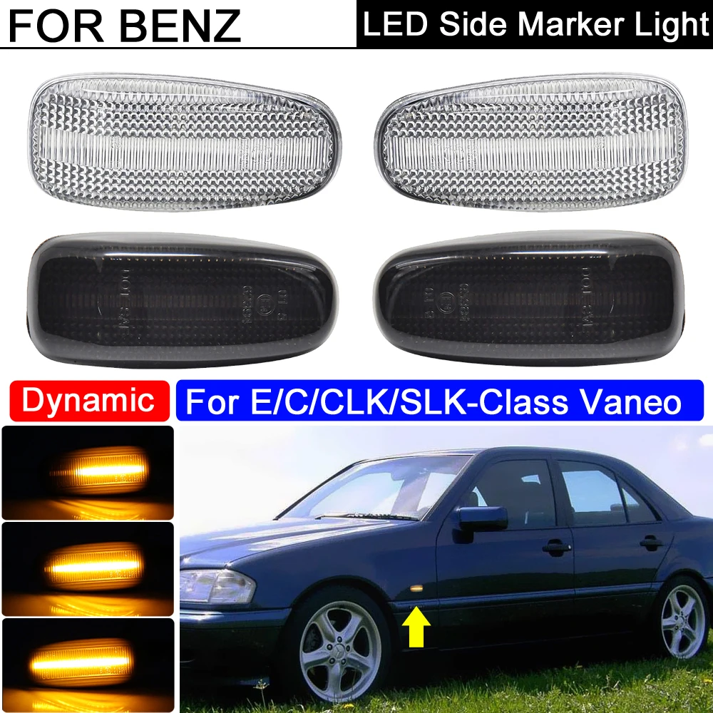 

2 шт. светодиодный боковой габаритный фонарь для Benz E-CLASS W210 W124 A124 C124 S210 C-CLASS W202 CLK-CLASS W208 C208 A208 SLK-CLASS