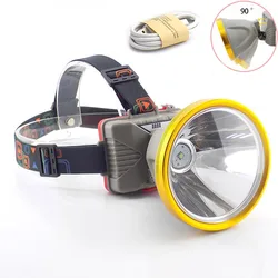 USB Rechargeable Headlamp Head Torch LED Headlight Flashlight Forehead 3*18650 Linterna Frontal Head Lamp Powerful Waterproof