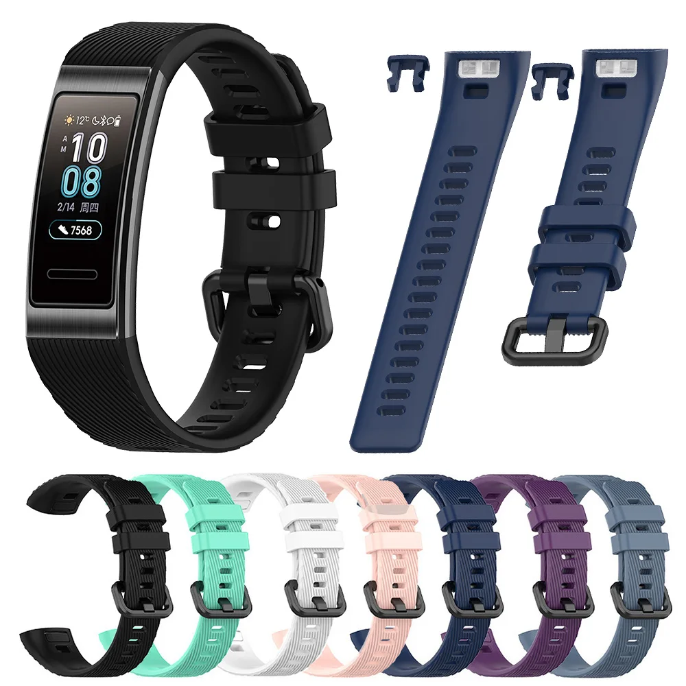 Silicone Wrist Strap for Huawei Band 4 Pro TER-B29S Watchband Bracelet for Huawei Band 3 Pro TER-B29/Band 3 TER-B09 Belt