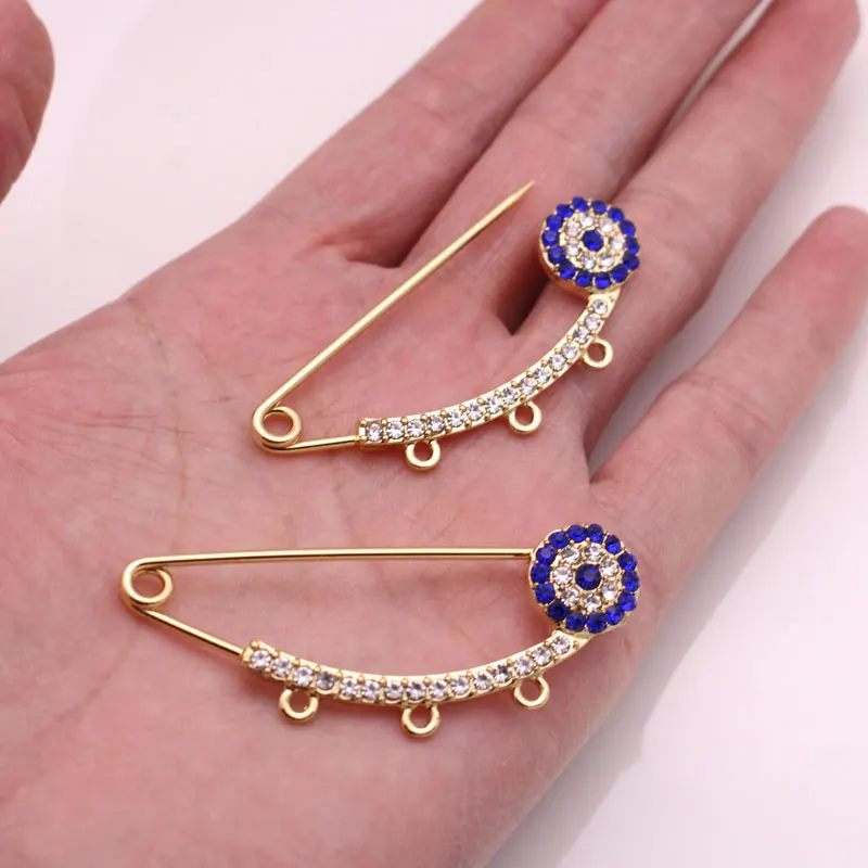 muslim blue brooch Baby Pin 2 pcs /lot