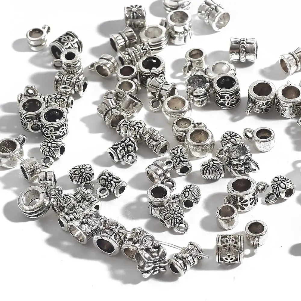20Pcs/pack Cylinder Charms Vintage Plating Ancient Zinc Alloy Fine Trendy Pendant Charms Making