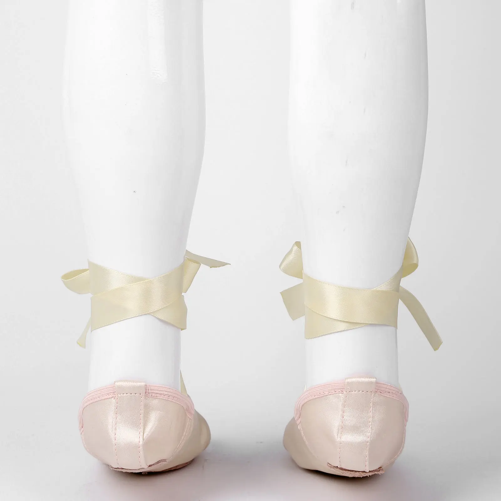 Kids Girls Ballet Slipper Shoes Children Satin Ballerina Ballet Pointe Shoes Ballet Shoes For Dancing Yoga Flats