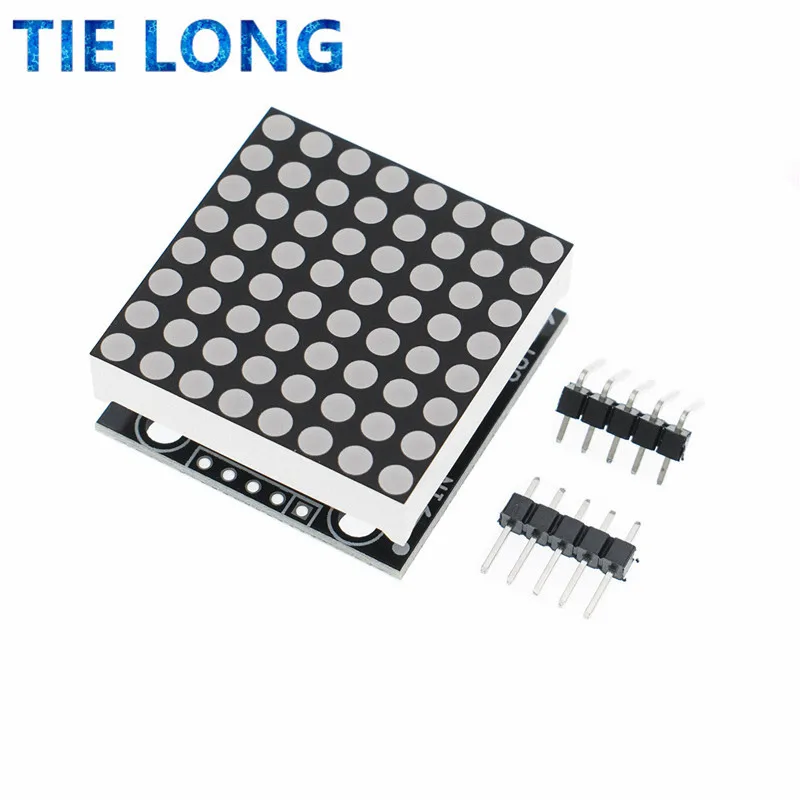 MAX7219 Modul Dot Matrix Modul Mikrokontroler Modul Tampilan Barang Jadi, Dapat Bersama untuk Pemrograman Arduino