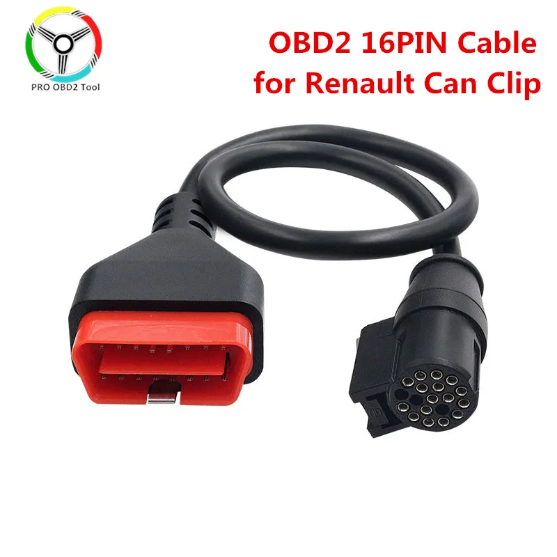 Professional Can Clip Cable Obd2 16pin Cable for Renault Can Clip