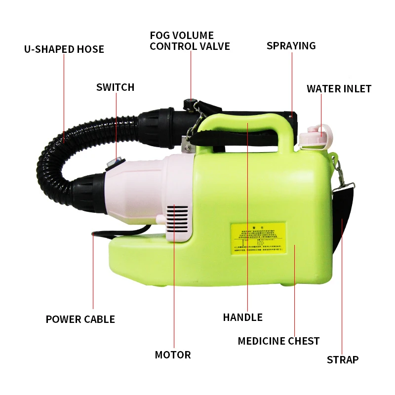 Electric Ultra-low Volume Sprayer Disinfection, Insecticide, Epidemic Prevention And Formaldehyde Removal School Hotel