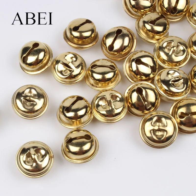 10mm/18mm/20mm 50pcs Gold Gingle Bell Christmas Tree Wedding party Decoration bells Pets Toys DIY Crafts Ornaments