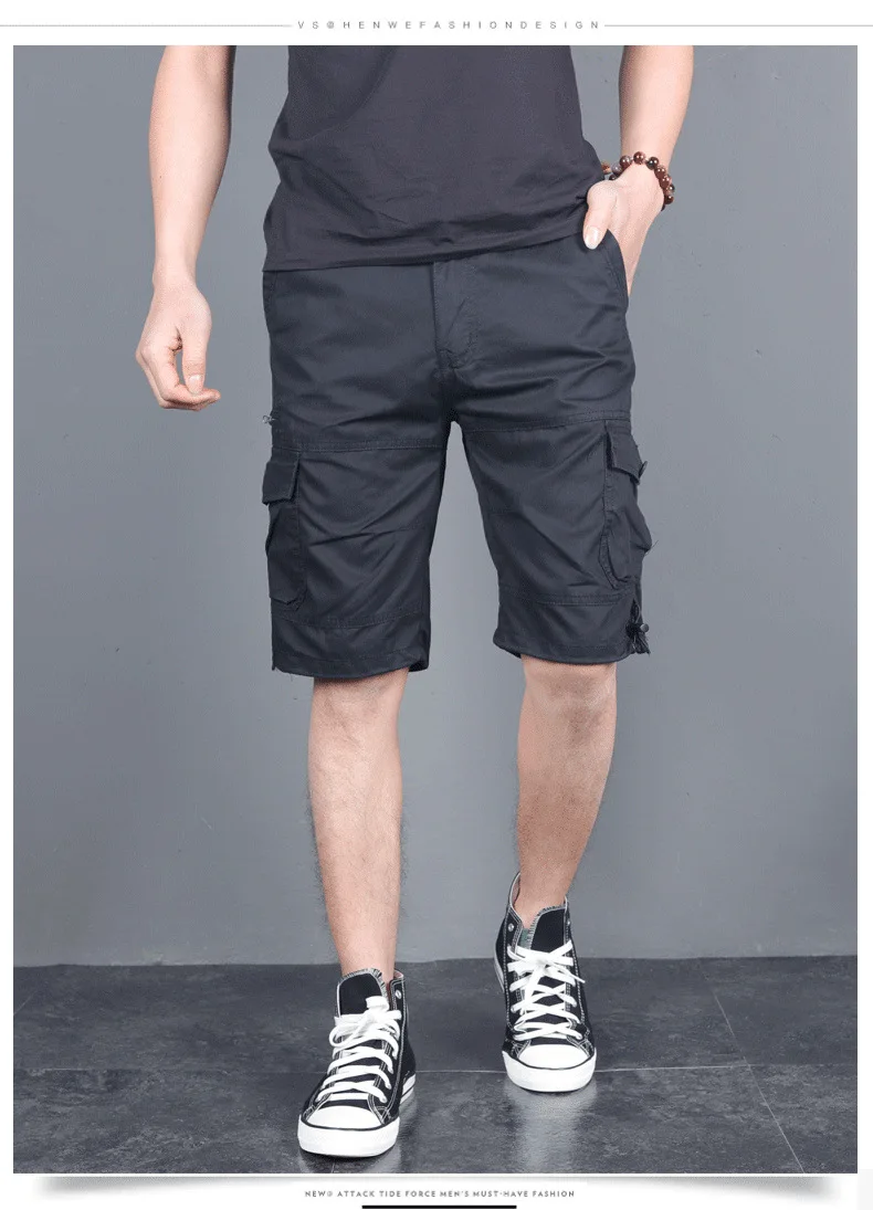 MRMT 2024 Brand Summer Men\'s Fashion Leisure Five Short Pants for Male Loose Multi-pocket Tooling Short Pants