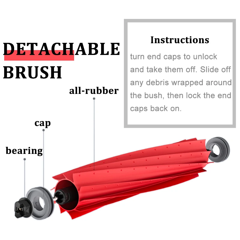 Filter Hepa untuk Xiaomi untuk Roborock MI Vakum-pel S7 T7S T7S Plus Aksesori Pembersih Sikat Kain Pel Tas Debu Suku Cadang