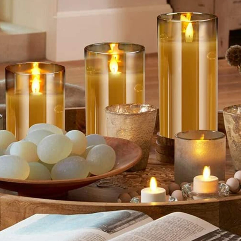 36 Pcs Di Candela Elettronico Candele Tremolanti LED Batteria Tea Light