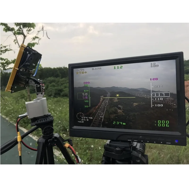 2019 Nieuwe MyFlyDream mini Kruisboog Automatische Antenne Tracker MFD AAT Tracking Gimbal Voor Lange bereik Fix-vleugel Model vliegtuig